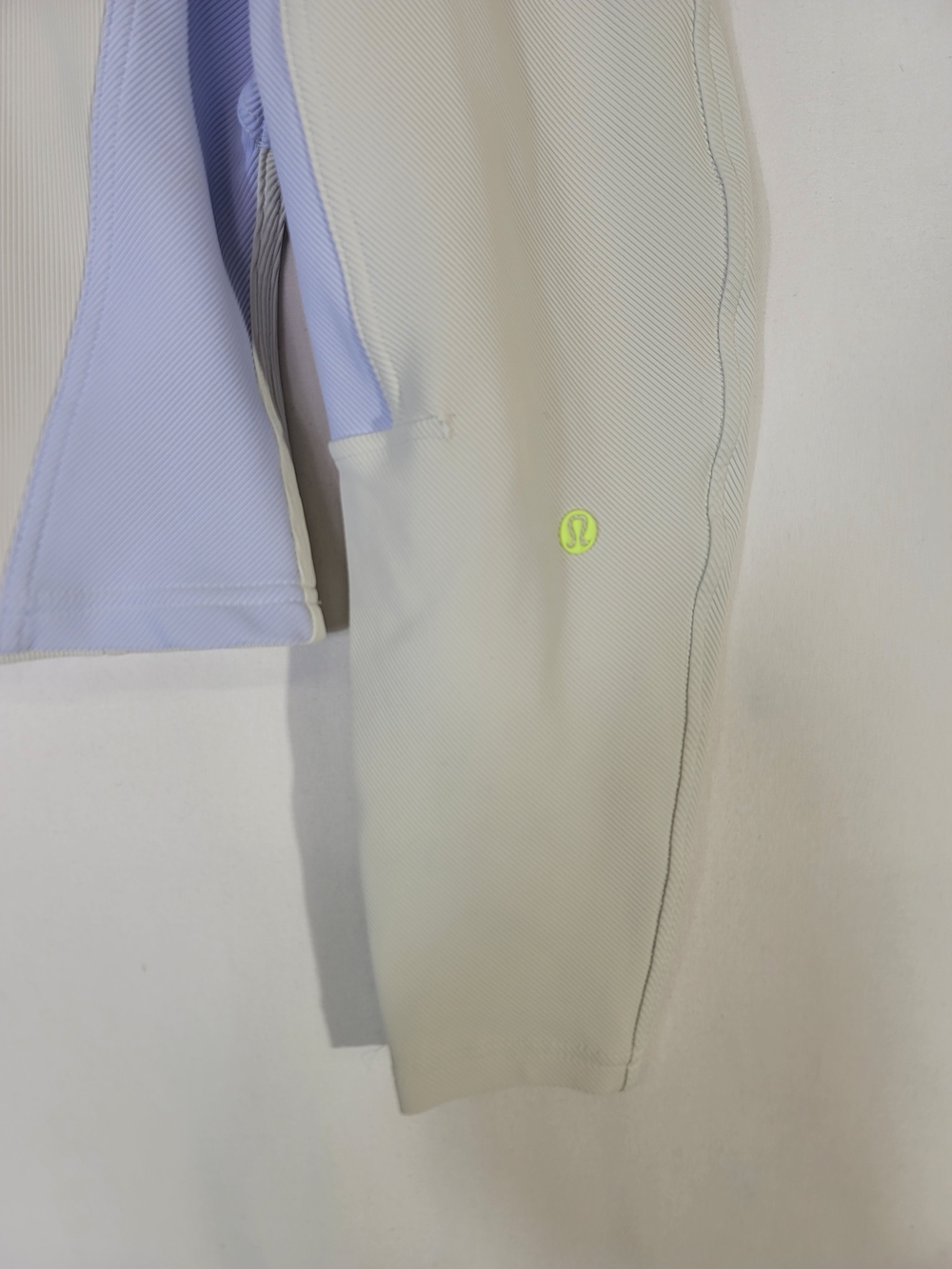 Lululemon Ribbed Luxtreme Wide-Sleeve Pullover Bone / Blissful Blue - Picture 8 of 11